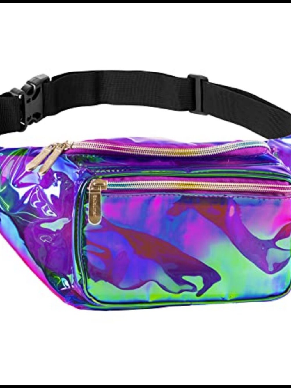 Waterproof Holographic Fanny Pack Adjustable Waist Bag Travel Hiking